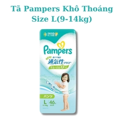 Tã/Bỉm Quần Pampers Thoáng Khí - Nhãn Xanh Lá