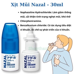 Xịt Viêm Xoang Mũi NAZAL 30ml