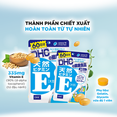 Viên Uống DHC Bổ Sung Vitamin E 60 Viên