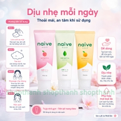 Sữa Rửa Mặt Naive Nhật Bản Dịu Nhẹ, Giữ Ẩm Tự Nhiên, Phù Hợp Da Thường, Khô & Dầu