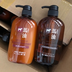 Dầu gội - Dầu Xả Mỡ Ngựa Horse Oil Natural Hair Shampoo Nhật Bản