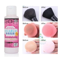 Nước rửa cọ trang điểm, nước giặt mút trang điểm Daiso - 80ml