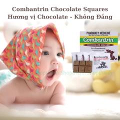 Tẩy Giun Combantrin Chocolate Squares 24 VIên - Úc