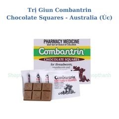 Tẩy Giun Combantrin Chocolate Squares 24 VIên - Úc