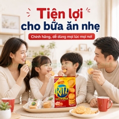 Bánh Ritz Hộp 2 Túi 6 Bánh Giòn Tan Ăn Nhẹ Tiện Lợi Phù Hợp Mọi Lúc
