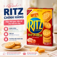 Bánh Ritz Hộp 2 Túi 6 Bánh Giòn Tan Ăn Nhẹ Tiện Lợi Phù Hợp Mọi Lúc