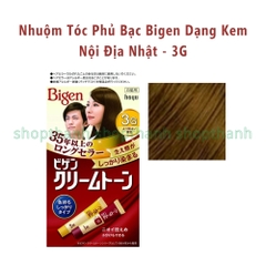 Nhuộm Tóc Phủ Bạc Dạng Kem Bigen Cream Color Nhật Bản – Che Phủ Tóc Bạc Tự Nhiên, Không Amoniac, Dưỡng Mượt Cho Người Trung Niên