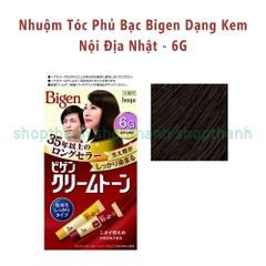 Nhuộm Tóc Phủ Bạc Dạng Kem Bigen Cream Color Nhật Bản – Che Phủ Tóc Bạc Tự Nhiên, Không Amoniac, Dưỡng Mượt Cho Người Trung Niên