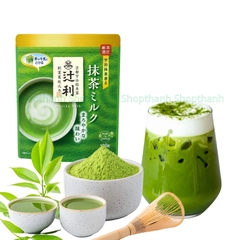 Bột Trà Sữa Matcha Tsujiri Kataoka 190g - Matcha Nhật Bản Chuẩn Vị, Pha Nhanh Gọn Trà Sữa Matcha Sữa Hòa Tan
