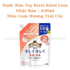 Nước Rửa Tay Kirei Kirei Lion Nhật Bản Bọt Mịn Diệt Khuẩn 99.9% Hương Thơm Tự Nhiên