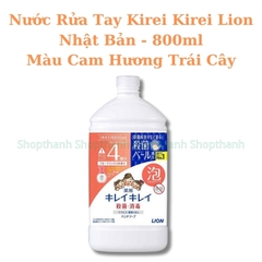 Nước Rửa Tay Kirei Kirei Lion Nhật Bản Bọt Mịn Diệt Khuẩn 99.9% Hương Thơm Tự Nhiên