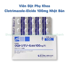 Viên Đặt Trị Nấm Âm Đạo Elcido 100mg Nhật Bản Vỉ 10 viên