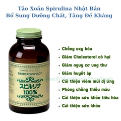 Tảo Xoắn Spirulina Nhật Bản – Bổ Sung Dưỡng Chất, Tăng Đề Kháng Mỗi Ngày