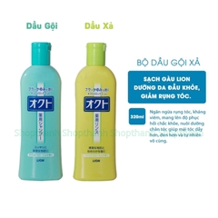 Dầu Gội Xả Lion Octo 320ml Nhật Bản - Giải Pháp Chăm Sóc Da Đầu Khỏe Mượt, Ngừa Gàu Ngứa Hiệu Quả