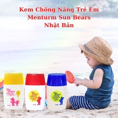 Chống Nắng Menturm Sun Bears Nhật Bản Cho Bé Da Nhạy Cảm – Gel Mỏng Nhẹ, Dưỡng Ẩm, Không Vệt Trắng, An Toàn 30gr