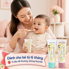 Kem Đánh Răng Jack N' Jill 50g - An Toàn Nếu Bé Vô Tình Nuốt, Không Chứa Fluoride, Phù Hợp Từ 6 Tháng