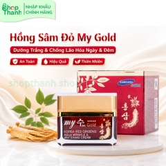 Kem Dưỡng Trắng Da Hồng Sâm My Gold Hàn Quốc Giảm Nếp Nhăn, Dưỡng Ẩm Sâu Dùng Ngày Và Đêm Cho Phụ Nữ Trên 30 Tuổi
