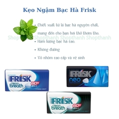 Kẹo Ngậm bạc hà Frisk Clean Breath – Làm Mới Hơi Thở, Tạo Phong Cách Riêng