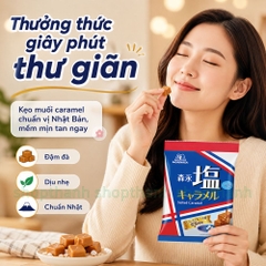 Kẹo Muối Caramel Morinaga Gói 83g - Kẹo Mềm Vị Muối Hòa Quyện Đậm Đà Từ Nhật Bản