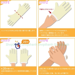 Mặt Nạ Dưỡng Da Tay Lucky Trendy Rose Hand Mask - Mặt Nạ Dưỡng Ẩm Chăm Sóc Da Tay Nhật Bản