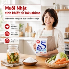 Muối Tinh Khiết Nhật Bản 1kg | Nêm Món Ăn Đậm Đà, NaCl >99% Cho Gia Đình