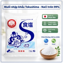 Muối Tinh Khiết Nhật Bản 1kg | Nêm Món Ăn Đậm Đà, NaCl >99% Cho Gia Đình