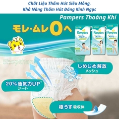 Tã/Bỉm Quần Pampers Thoáng Khí - Nhãn Xanh Lá