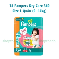Tã Quần Pampers Dry Care 360 Nhật Bản – Chống Tràn 360 Độ, Thấm Hút Vượt Trội Cho Bé Da Nhạy Cảm