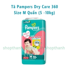 Tã Quần Pampers Dry Care 360 Nhật Bản – Chống Tràn 360 Độ, Thấm Hút Vượt Trội Cho Bé Da Nhạy Cảm
