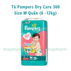 Tã Quần Pampers Dry Care 360 Nhật Bản – Chống Tràn 360 Độ, Thấm Hút Vượt Trội Cho Bé Da Nhạy Cảm