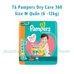 Tã Quần Pampers Dry Care 360 Nhật Bản – Chống Tràn 360 Độ, Thấm Hút Vượt Trội Cho Bé Da Nhạy Cảm