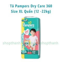 Tã Quần Pampers Dry Care 360 Nhật Bản – Chống Tràn 360 Độ, Thấm Hút Vượt Trội Cho Bé Da Nhạy Cảm
