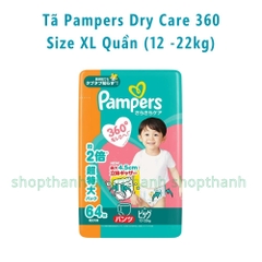 Tã Quần Pampers Dry Care 360 Nhật Bản – Chống Tràn 360 Độ, Thấm Hút Vượt Trội Cho Bé Da Nhạy Cảm