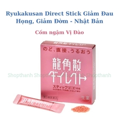 Cốm Ngậm Ryukakusan Direct Stick Nhật Bản - Giảm Ho Giảm Đau Họng Hiệu Quả.