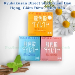 Cốm Ngậm Ryukakusan Direct Stick Nhật Bản - Giảm Ho Giảm Đau Họng Hiệu Quả.