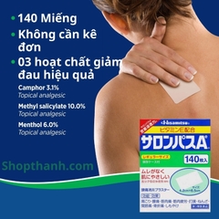 Miếng dán Salonpas Hisamitsu Nhật hộp 140 miếng