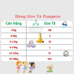 Tã Pampers Jumbo Nội Địa Nhật Đủ Size