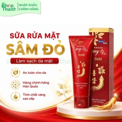 Sữa Rửa Mặt Sâm Đỏ Hàn Quốc My Gold 130ml Làm Sạch Dịu Nhẹ Phù Hợp Da Hàng Ngày