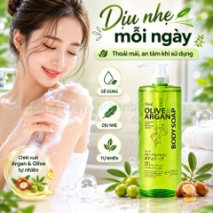 Sữa Tắm Argan Dầu Olive Dưỡng Ẩm Nhẹ Nhàng Cho Da Mềm Mịn Hằng Ngày