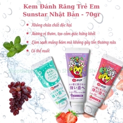 Kem Đánh Răng Trẻ Em Sunstar 70g Nhật Bản