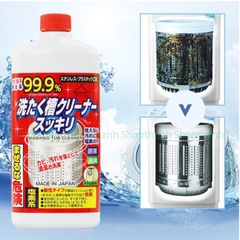 Nước Tẩy Lồng Giặt Rocket Nhật Bản 550g – Diệt 99.9% Nấm Mốc, Khử Mùi Hôi, Vệ Sinh Sâu Máy Giặt Cửa Trước & Cửa Trên Chính Hãng