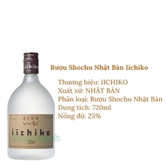 Shochu Iichiko Mugi 720ml 25% Nhật Bản