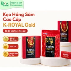 Kẹo Hồng Sâm Hàn Quốc 200g K-ROYAL Gold Bổ Sung Sinh Lực Tiện Lợi Dùng Hằng Ngày