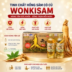 Nước Hồng Sâm Hàn Quốc Có Củ WonKiSam Bổ Sung Năng Lượng Giảm Mệt Mỏi Dễ Uống Cho Mọi Lứa Tuổi