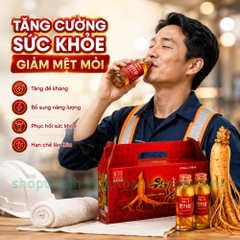 Nước Hồng Sâm Hàn Quốc Có Củ WonKiSam Bổ Sung Năng Lượng Giảm Mệt Mỏi Dễ Uống Cho Mọi Lứa Tuổi