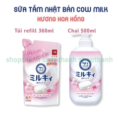 Sữa Tắm Bọt Mịn Dịu Nhẹ COW Nhật Bản Làm Sạch Sâu Không Gây Khô Da Phù Hợp Mọi Loại Da