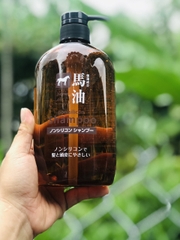 Dầu gội - Dầu Xả Mỡ Ngựa Horse Oil Natural Hair Shampoo Nhật Bản