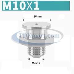 5 Spine Esagonali M10x1.0 In Acciaio Inox 304 Con Guarnizione In Gomma EP, Testa A Brugola