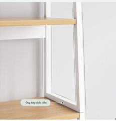 Kệ sách lưu trữ đa năng màu gỗ tối cực đẹp, chất liệu gỗ MDF chống ẩm phù hợp mọi không gian