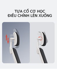 Ghế Công Thái Học kèm tựa cổ lưng vuông GH-332